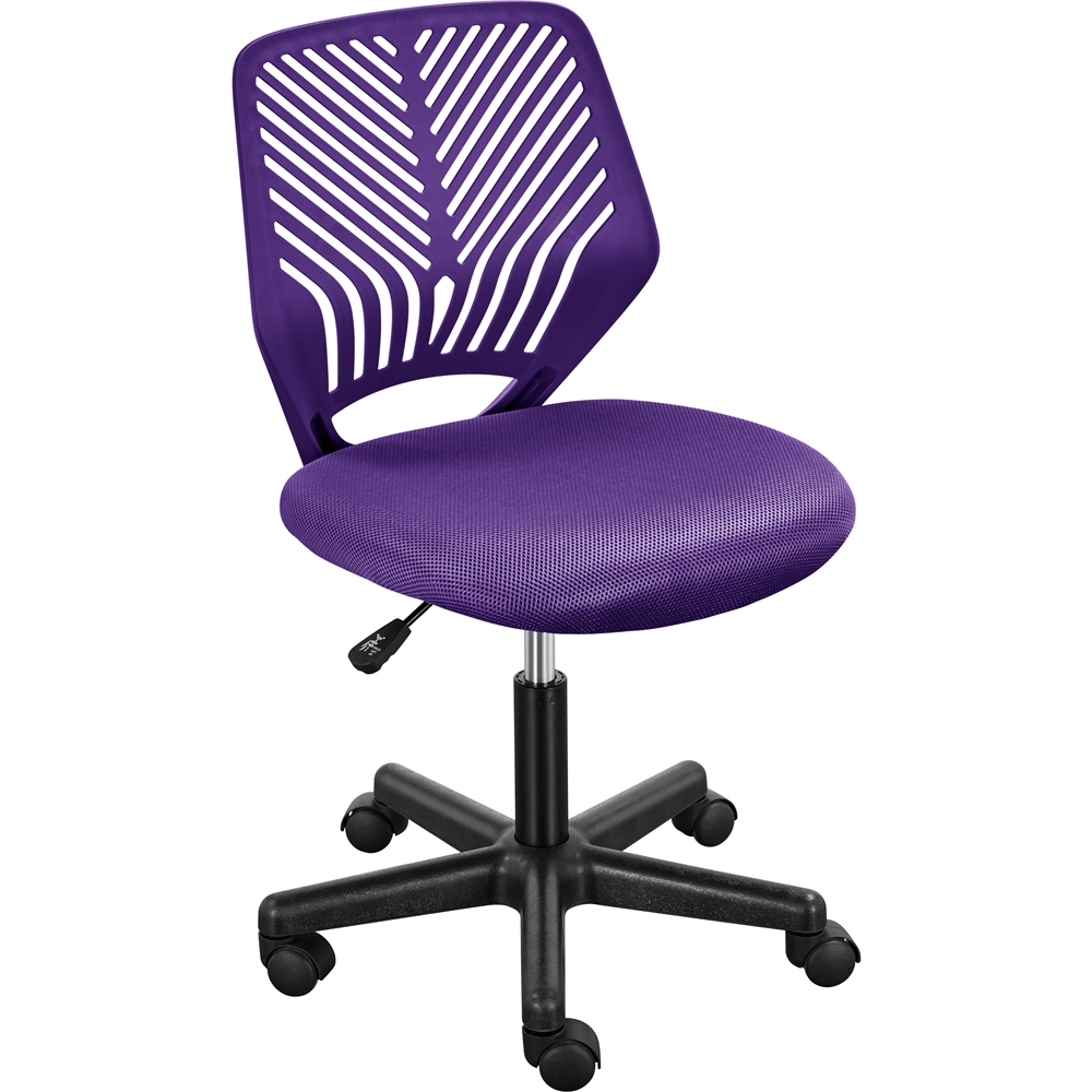 Mesh Armless Desk Chair with Adjustable Seat Height