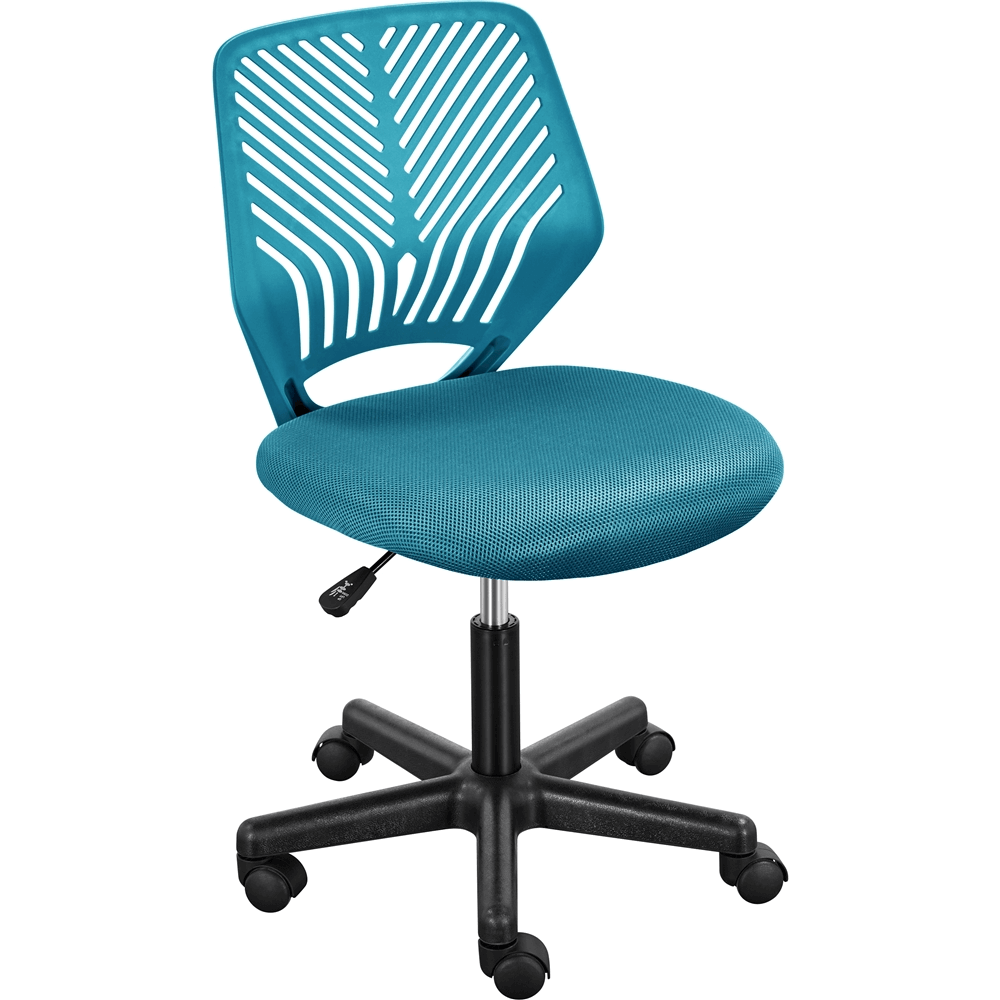 Mesh Armless Desk Chair with Adjustable Seat Height