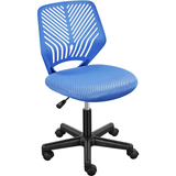 Mesh Armless Desk Chair with Adjustable Seat Height