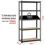 5-Tier Powder-coated Iron Rack 180 cm