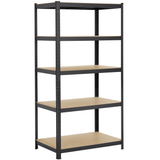 5-Tier Metal Storage Shelving Boltless Assembly