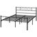 Cross Design Metal Bed Frame