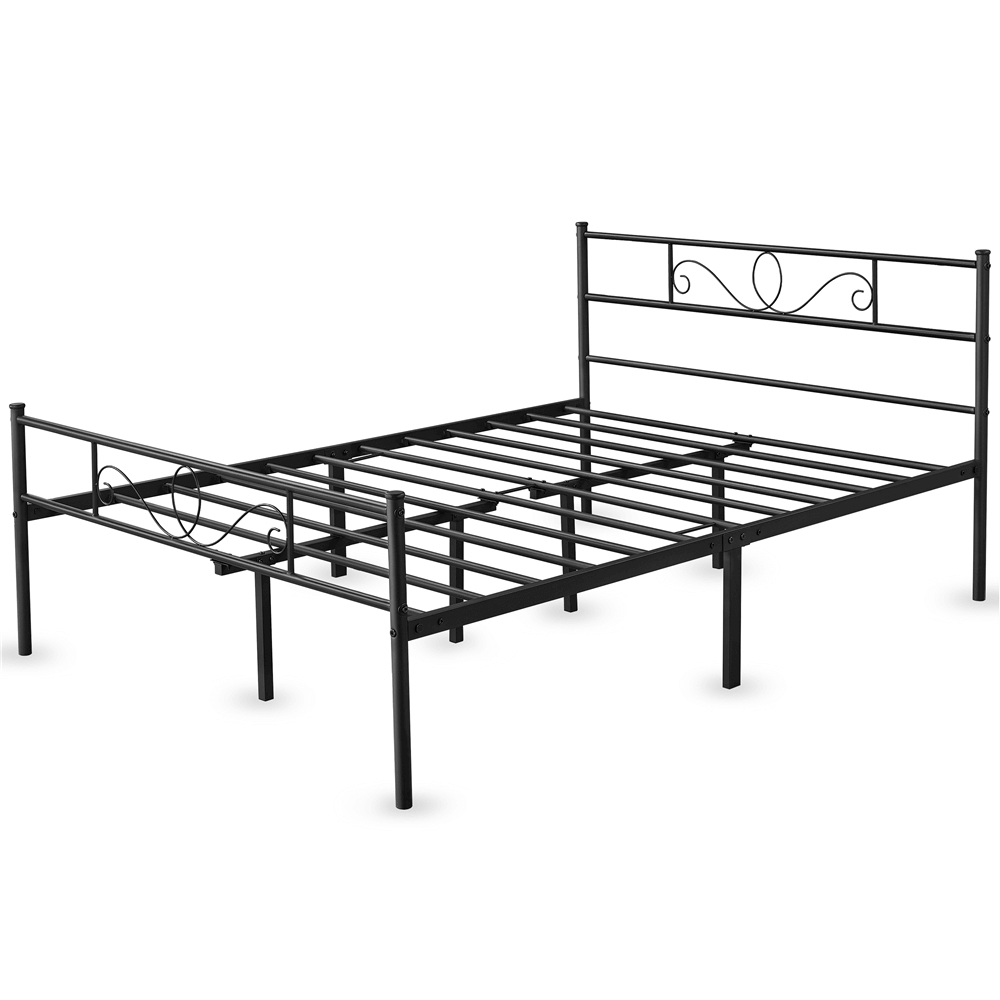 Scroll Design Metal Bed Frame