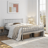 Stripe Design Metal Bed Frame