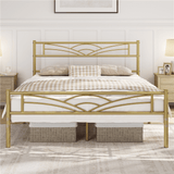 Cloud-inspired Design Metal Bed Frame