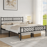 Arrow Design Metal Bed Frame