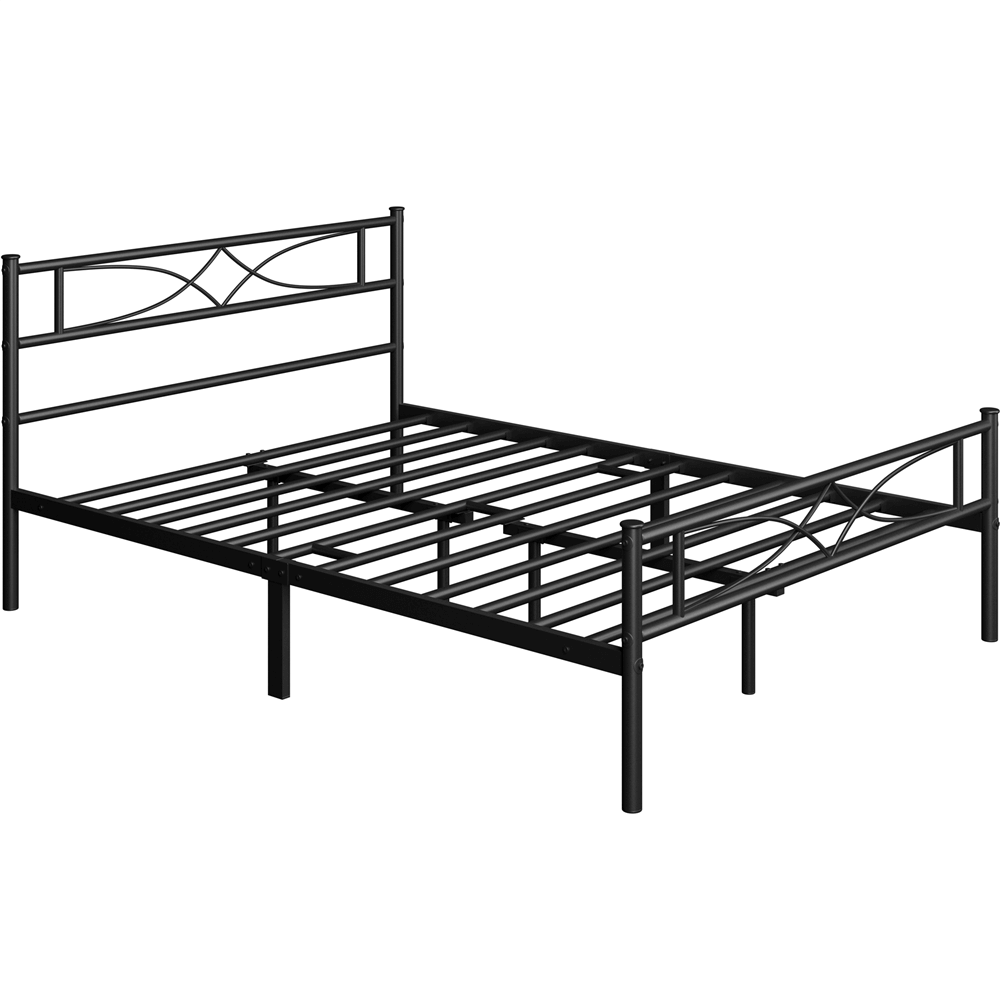 Curved Design Metal Bed Frame