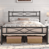 Curved Design Metal Bed Frame