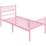 Stripe Design Metal Bed Frame