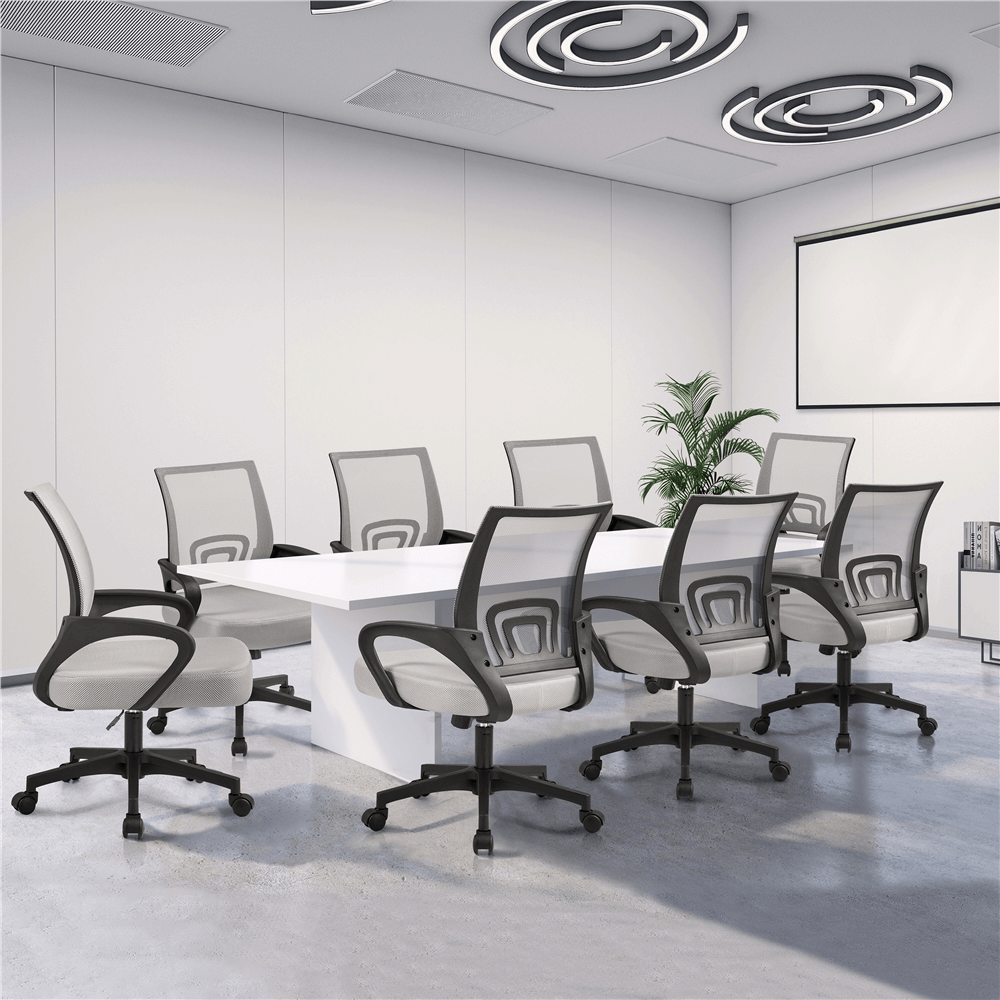 Mesh Mid-back Office Chair with Adjustable Seat Height