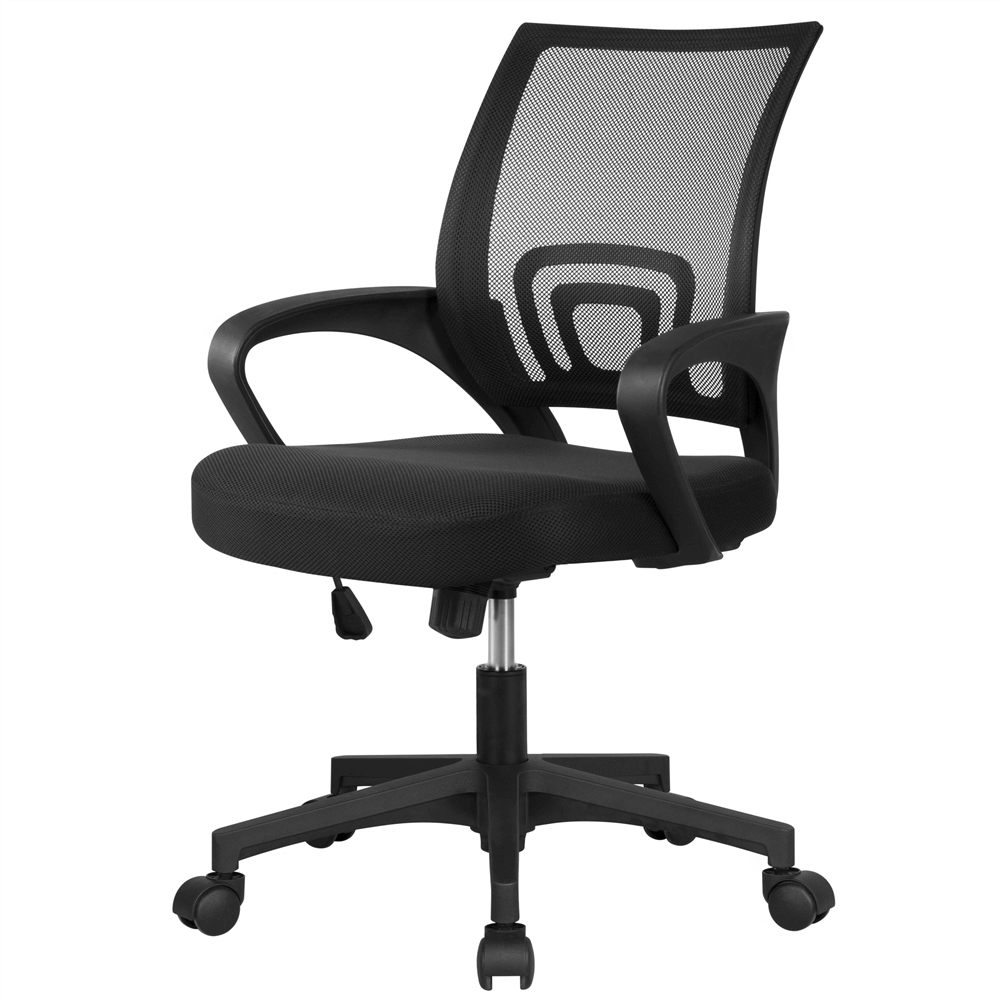 Mesh Mid-back Office Chair with Adjustable Seat Height