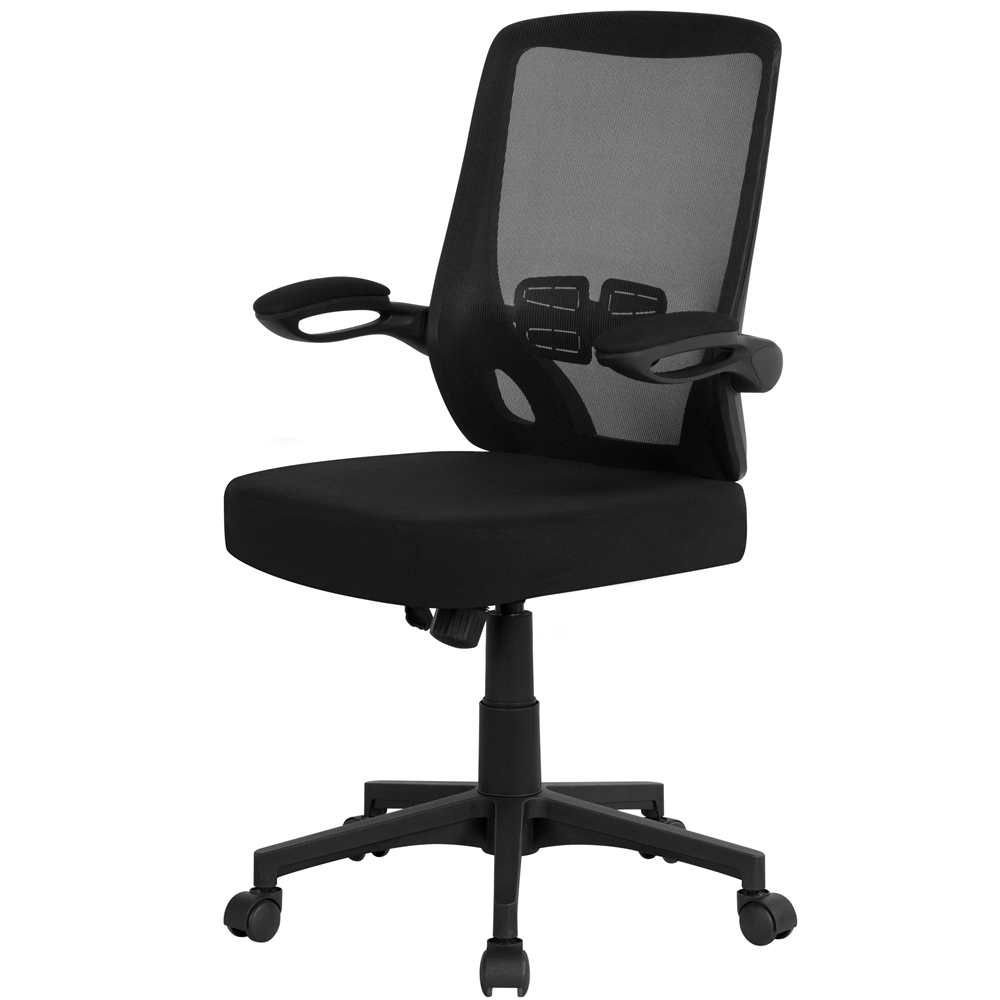 Mesh Office Chair with Flip-up Armrests