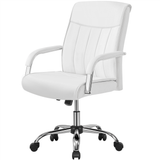 PU Leather Executive Chair with Padded Armrests