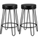 67 cm H Set of 2 Faux Leather Counter Stool 