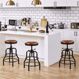 Industrial Swivel Bar Stool