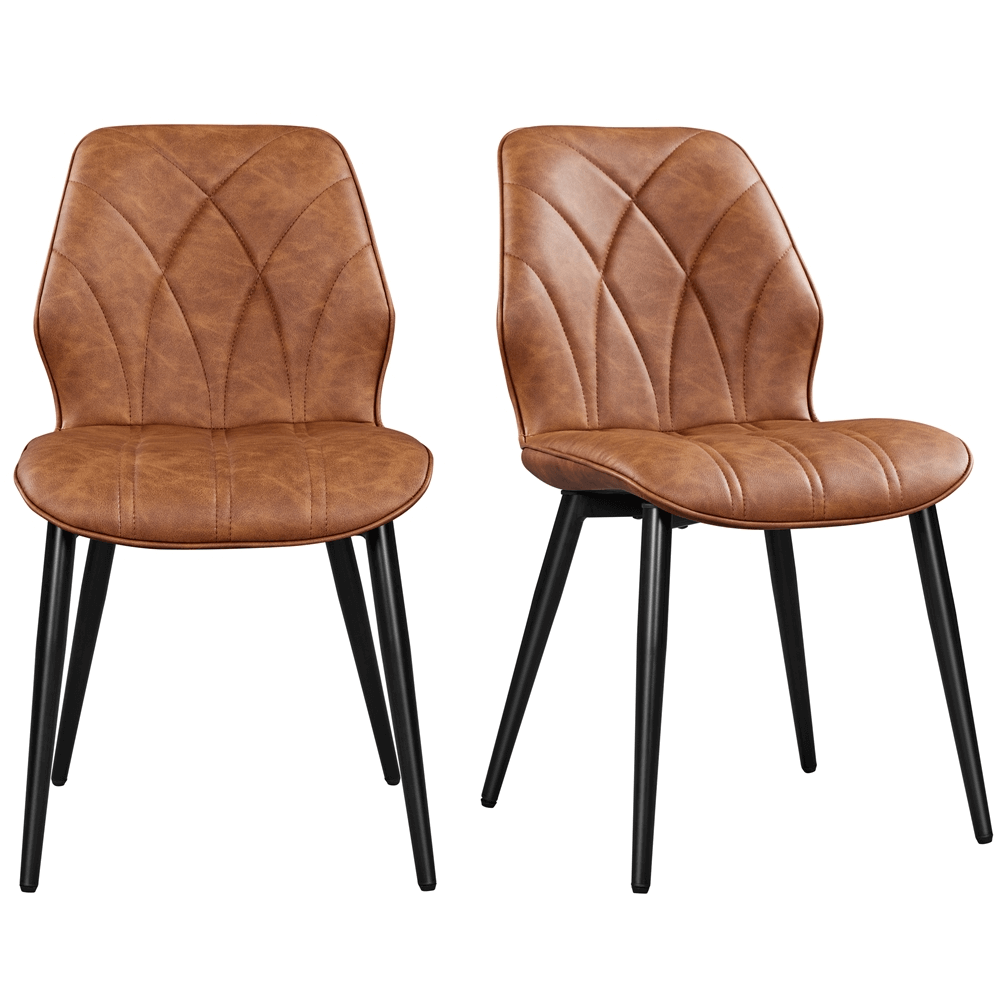 Velvet Dining Chairs with Metal Legs