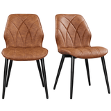 Velvet Dining Chairs with Metal Legs