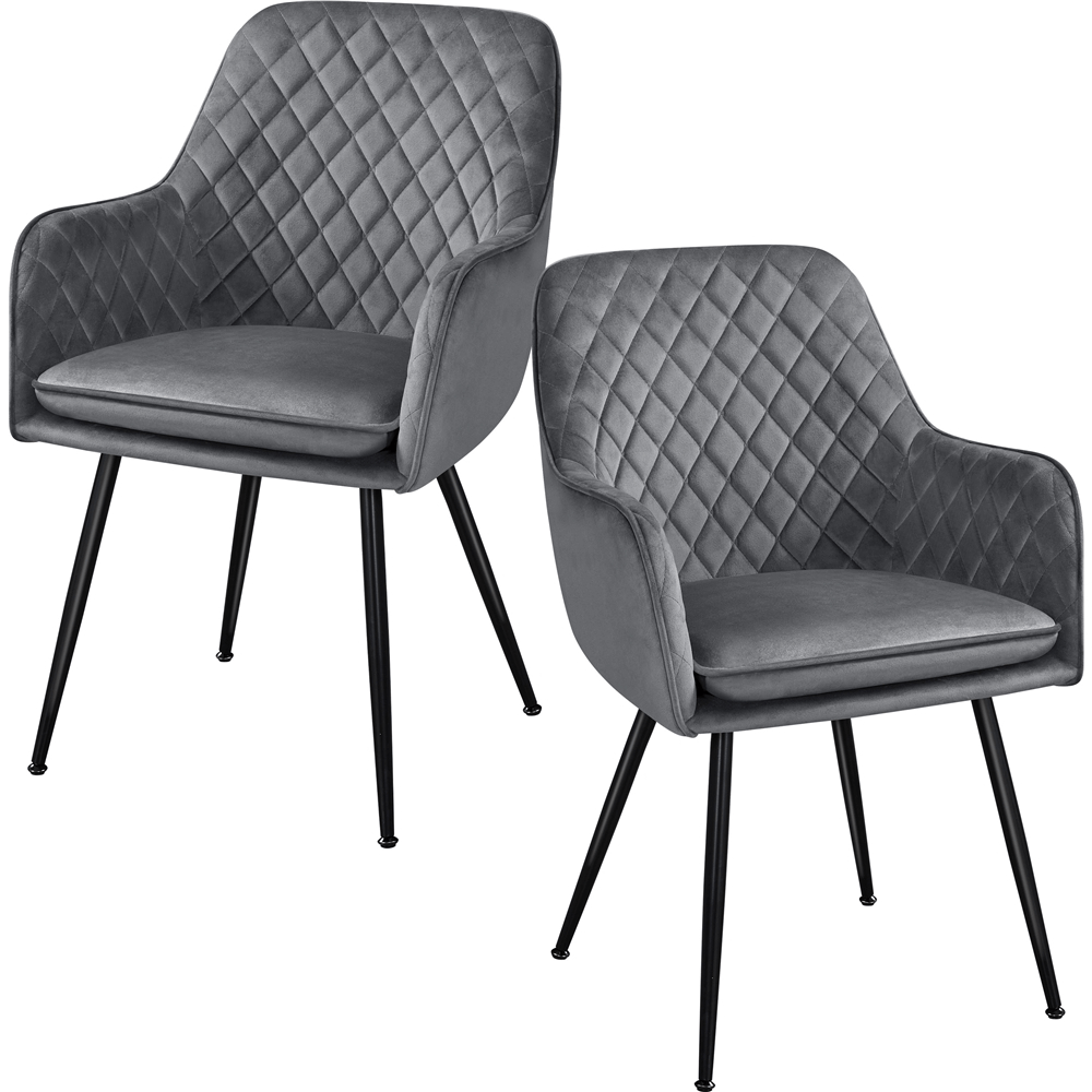 Velvet Fabric Accent Chairs with Metal Legs